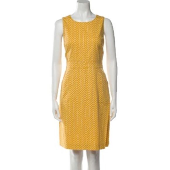Tory Burch Meryl Sheath Sleeveless Dress in Yellow Sz. 10 - Picture 1 of 9